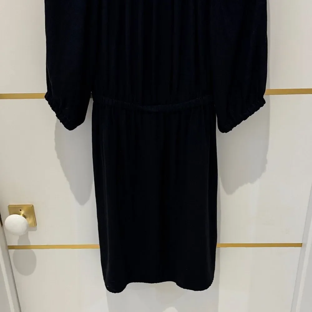 SPLENDID Black Off-Shoulder 3/4 Sleeve Dress empire waist XS
